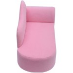 Sofa Canapea Fotoliu Roz fetite  - Luxury Pinky Princess Lounge Sofa cu cardu din lemn 